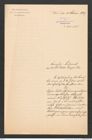 k.k. naturhistorisches Hofmuseum, Intendanzakten 1885-1896 (Hauer), Aktenzahl Z.643/1889, Seite 1